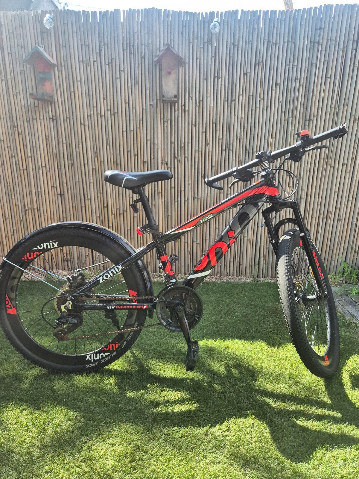 Jongensfiets rood zwarte Zonix 24 inch mountainbike, Minder dan 45 cm, Ophalen, Overige merken