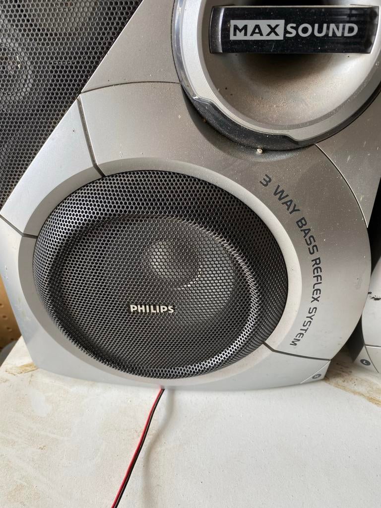 Philips 3-weg luidsprekers - Max Sound, Philips, Ophalen of Verzenden, Zo goed als nieuw, Minder dan 60 watt