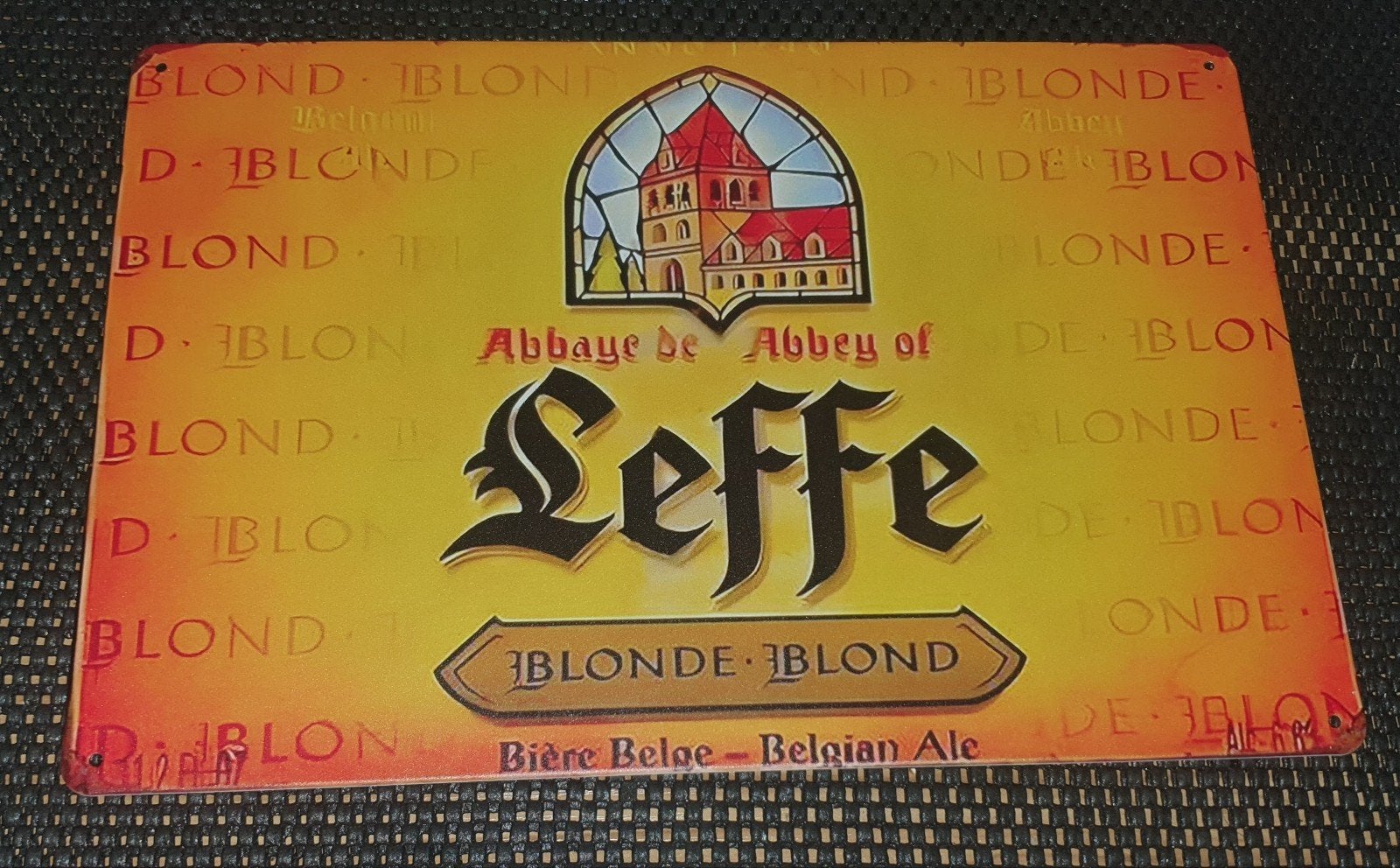 Wandbord leffe, Ophalen of Verzenden, Nieuw, Reclamebord, Plaat of Schild