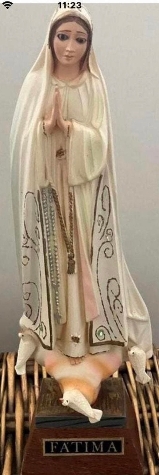 FATIMA ,mooi beeldje van polyresin …intact!!!, Ophalen of Verzenden