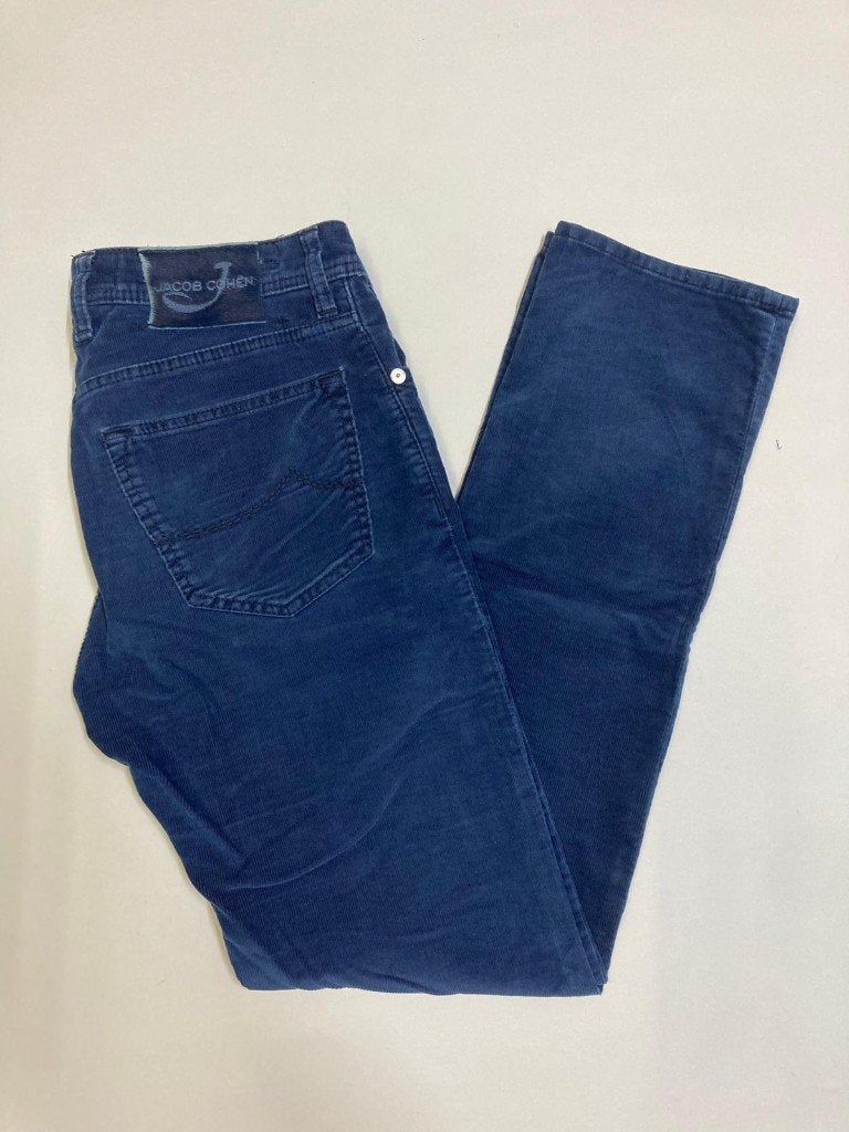 Jacob Cöhen Style NICK jeans - 33 - Navy - Corduroy, Blauw, Ophalen of Verzenden, Zo goed als nieuw, Jacob Cohen