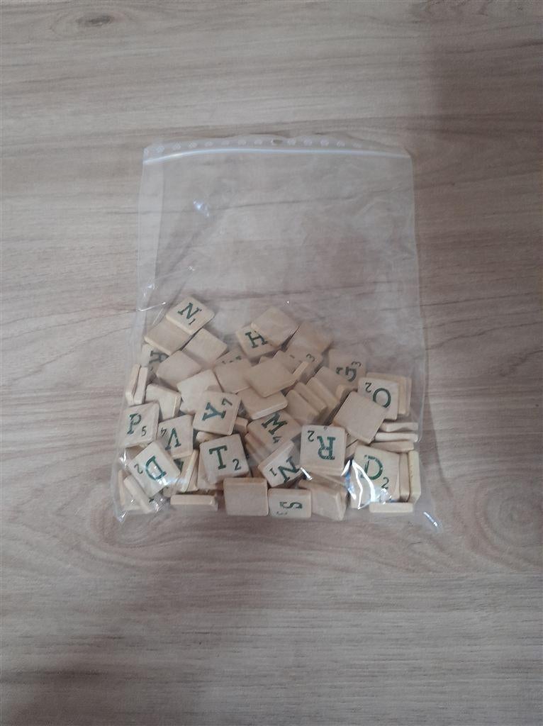 Scrabble houten letters mix - s3485, Verzenden, Zo goed als nieuw