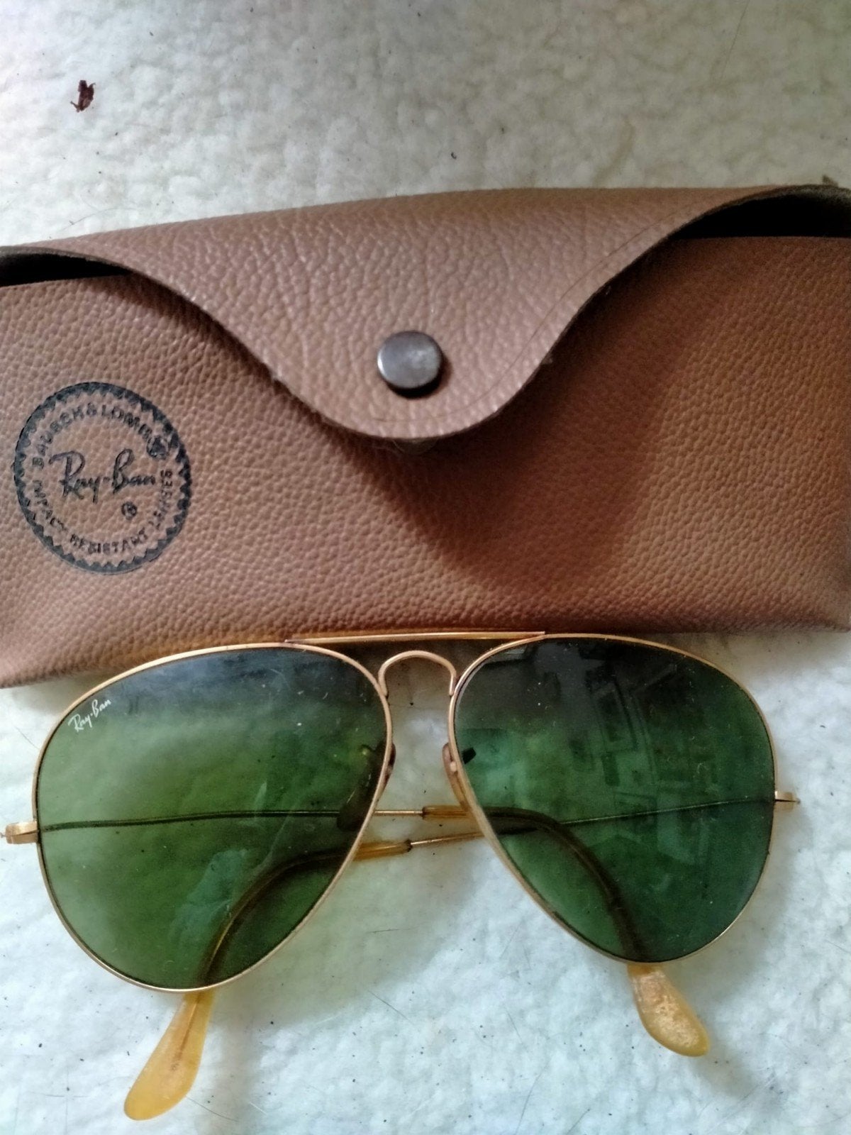 Ray-Ban Aviator zonnebril met etui, Ophalen, Zonnebril, Zo goed als nieuw, Ray-Ban