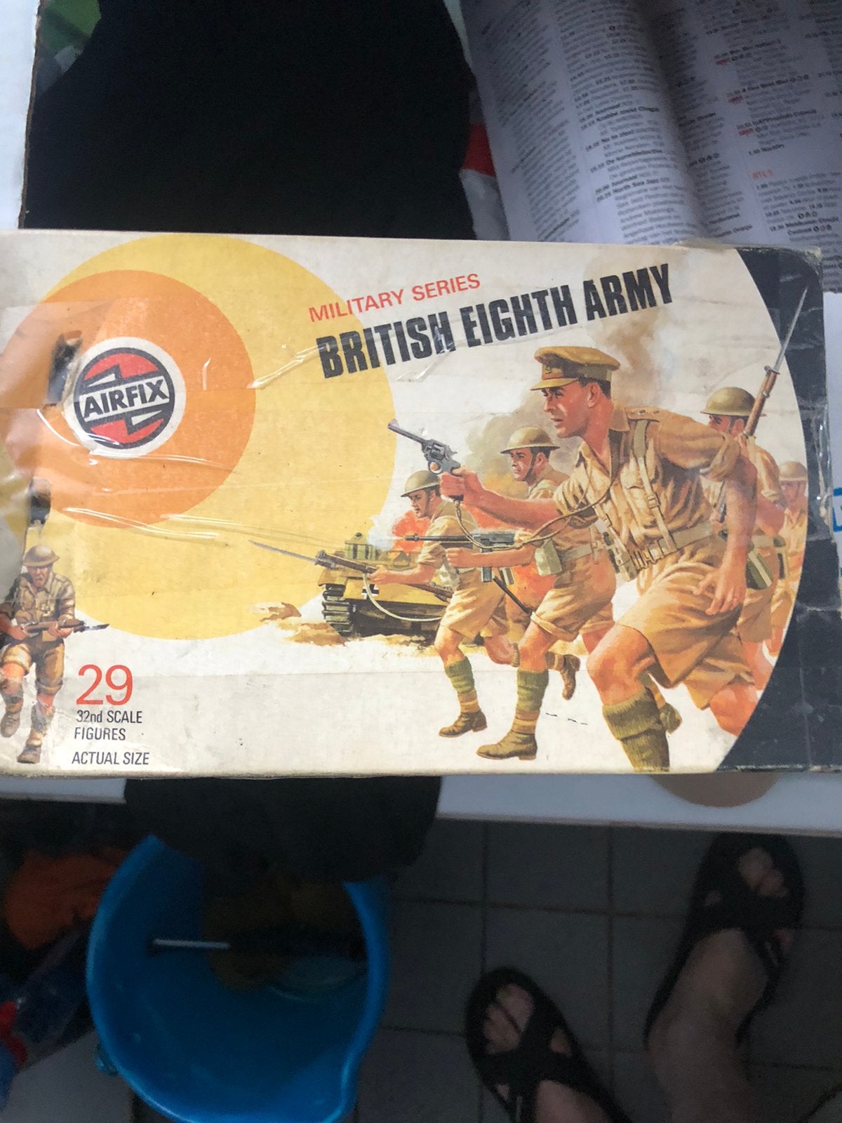 Airfix british eight army speelgoed, Hobby en Vrije tijd, Ophalen of Verzenden, Zo goed als nieuw, 1:50 of kleiner