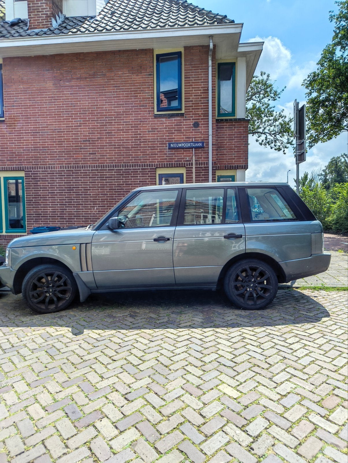 land rover range rover vogue 2003 benzine motor V8, Beige, Particulier, Zilver of Grijs, Te koop