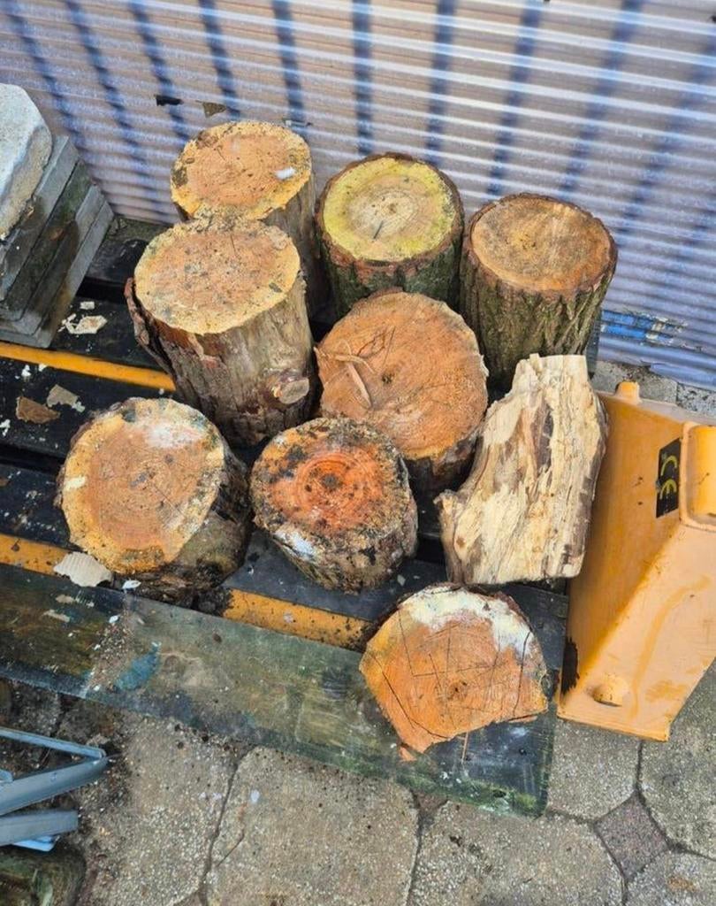 Te koop haardhout blokken, Minder dan 3 m³, Ophalen, Overige houtsoorten, Blokken