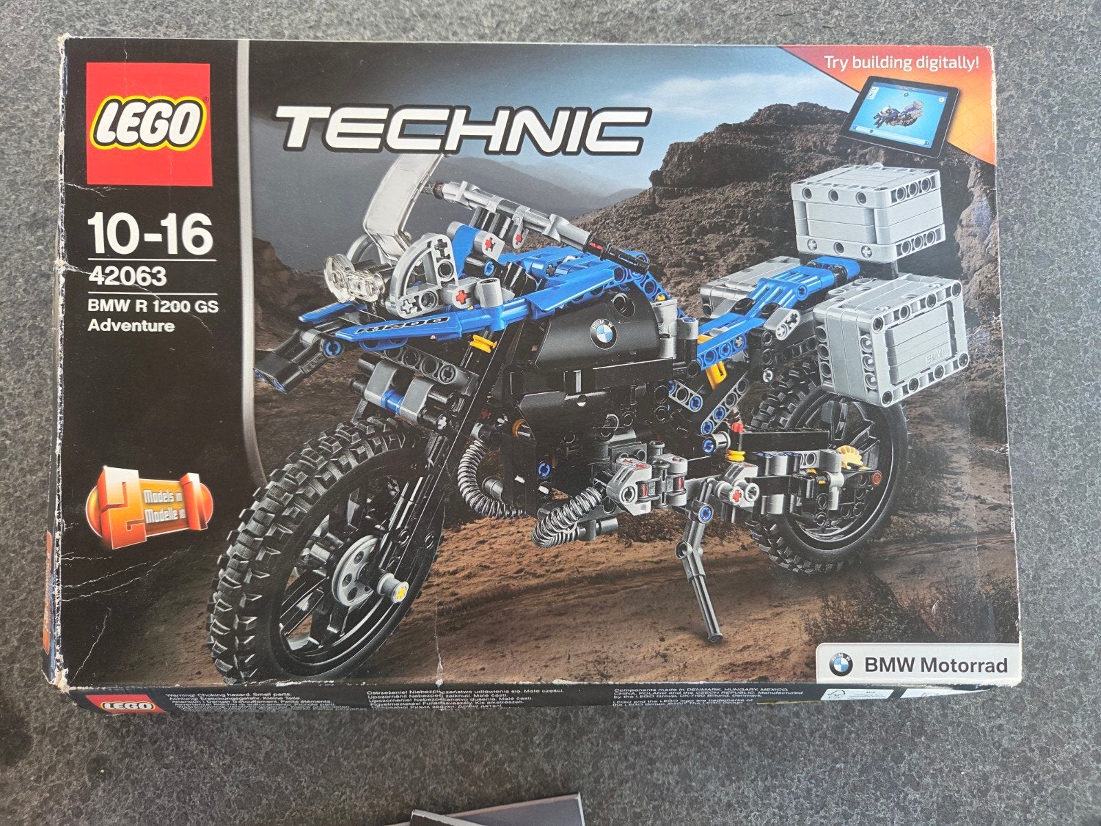 Technic lego 42063, Ophalen