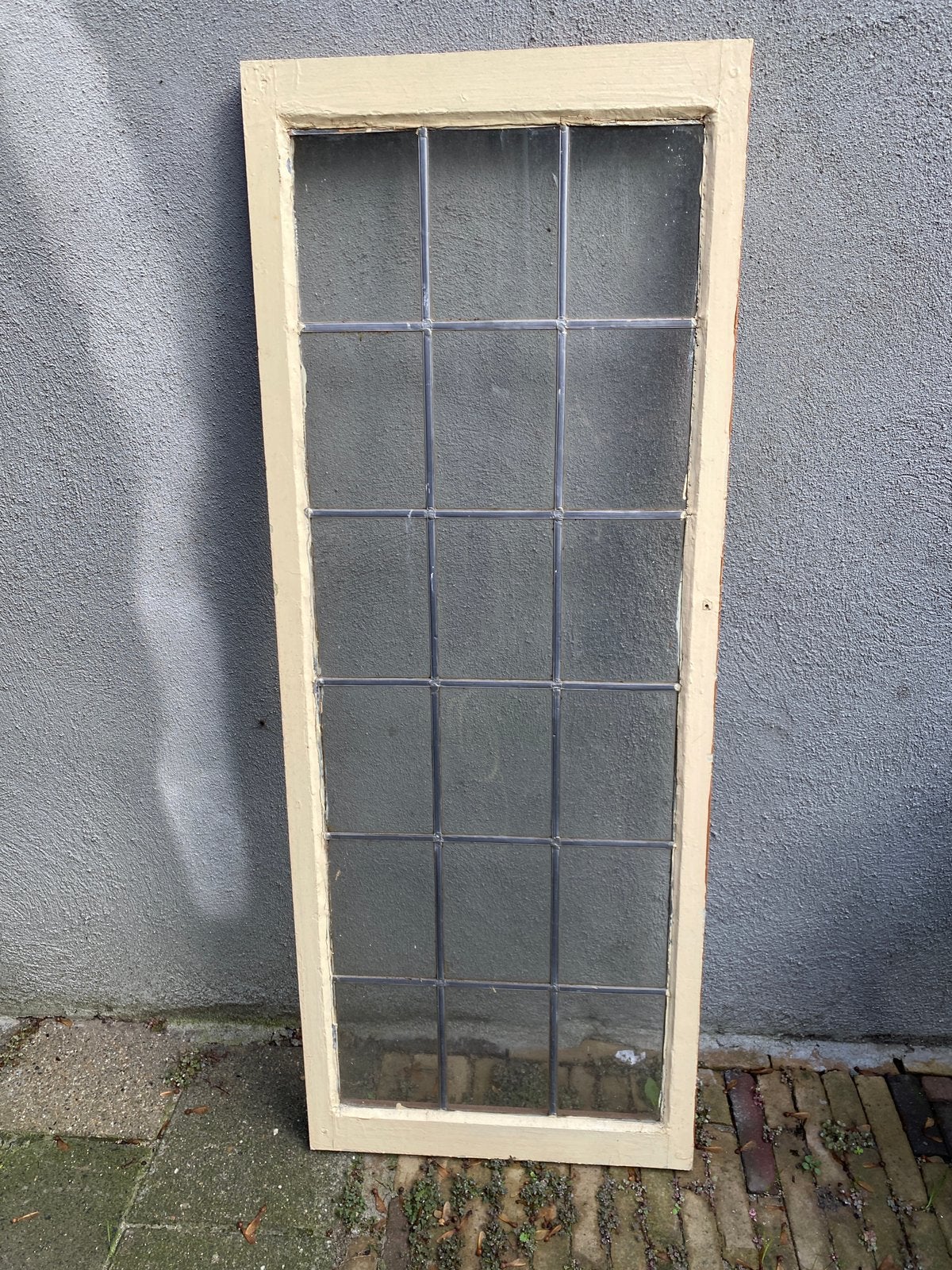 Glas-in-lood raam, Ophalen, Gebruikt, Minder dan 75 cm, Raamkozijn