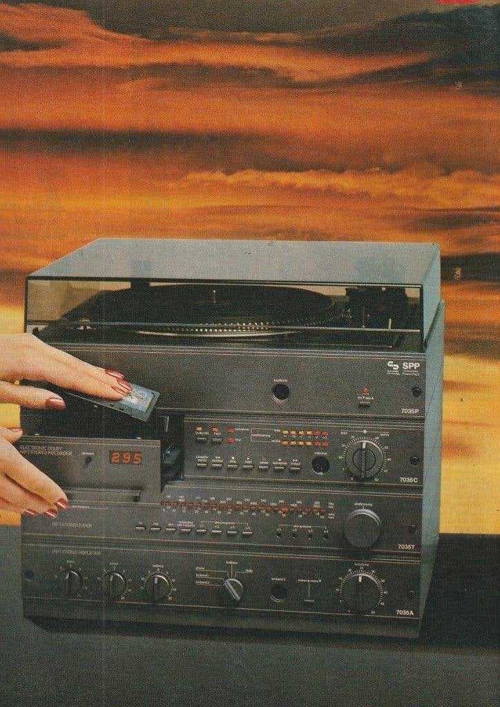Retro reclame 1980 Schneider Baexem hifi platenspeler, Verzenden, Overige typen
