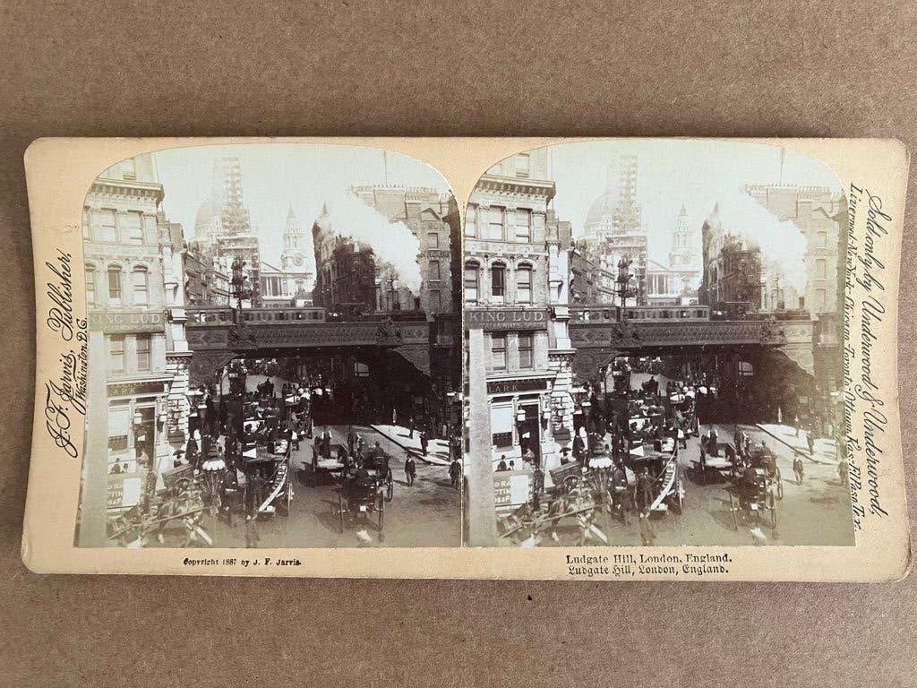 Antieke fotokaart voor stereokijker, Gebruikt, Verzenden, Foto, Voor 1940