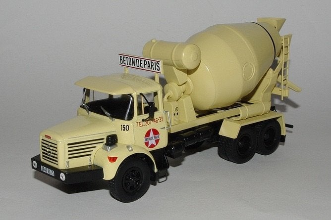 Berliet PMH 12 6x4 Betonmixer Hachette 1:43, Ophalen of Verzenden, Nieuw, Bus of Vrachtwagen, Overige merken