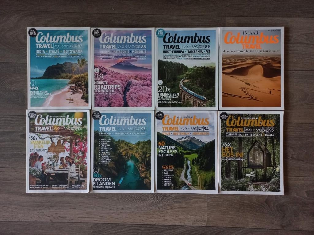 Reis tijdschrift Columbus Travel jaargang 2020 87 - 95, Ophalen of Verzenden, Zo goed als nieuw, Sport en Vrije tijd