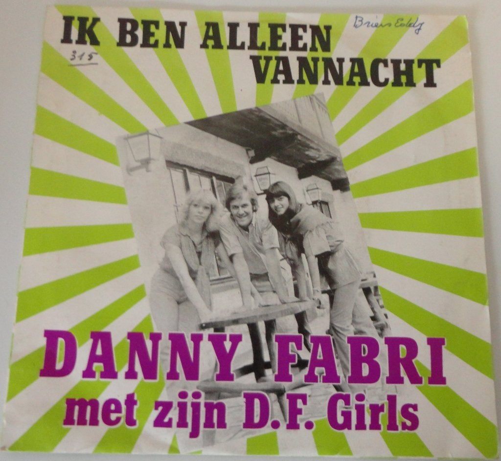 Danny Fabri > Ik ben alleen vannacht, Ophalen of Verzenden, Gebruikt, Nederlandstalig