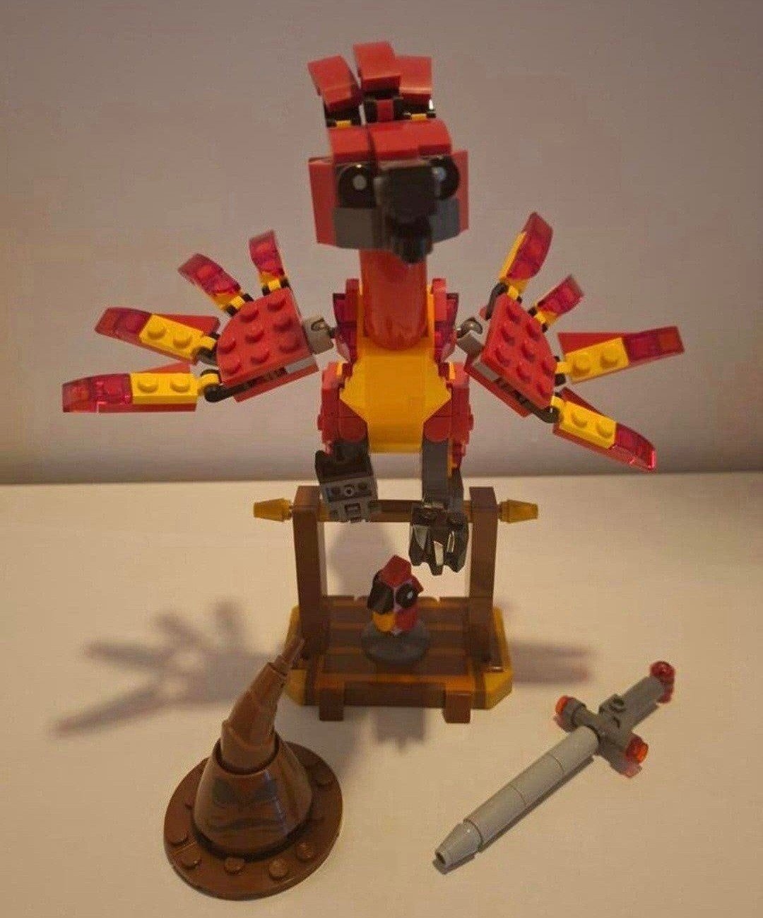 LEGO Harry Potter Fawkes Dumbledore's Phoenix 76448, Lego, Harry Potter, Inclusief instructies, Ophalen of Verzenden