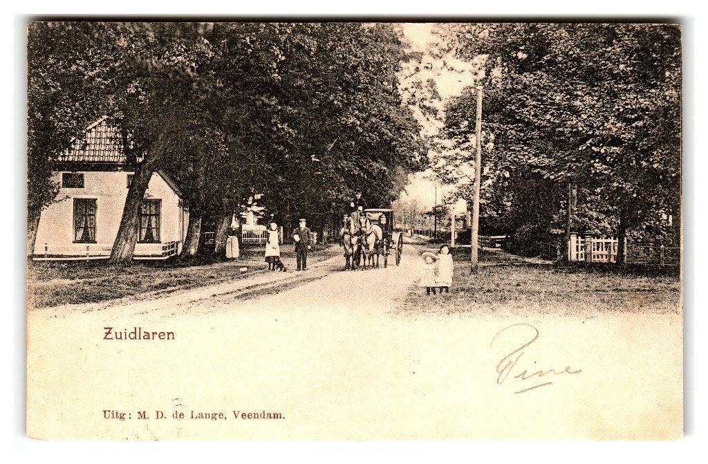 Zuidlaren, Verzenden, Voor 1920, Gelopen, Drenthe