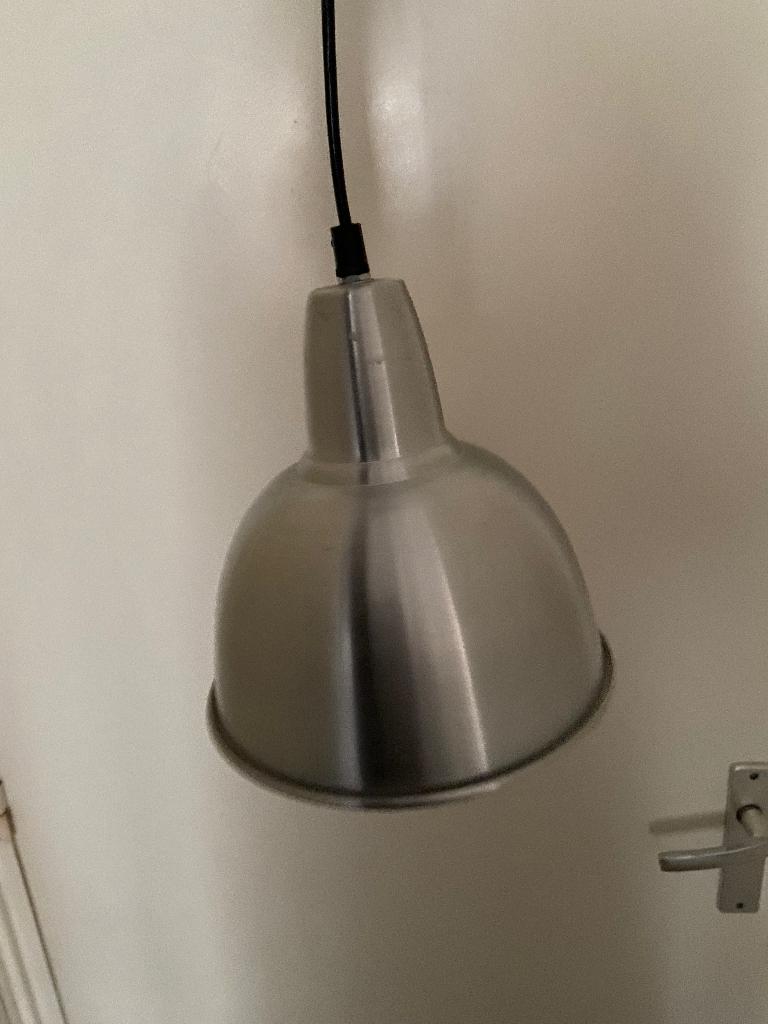 Ikea hanglamp rvs, Ophalen of Verzenden, Zo goed als nieuw, Metaal, Minder dan 50 cm