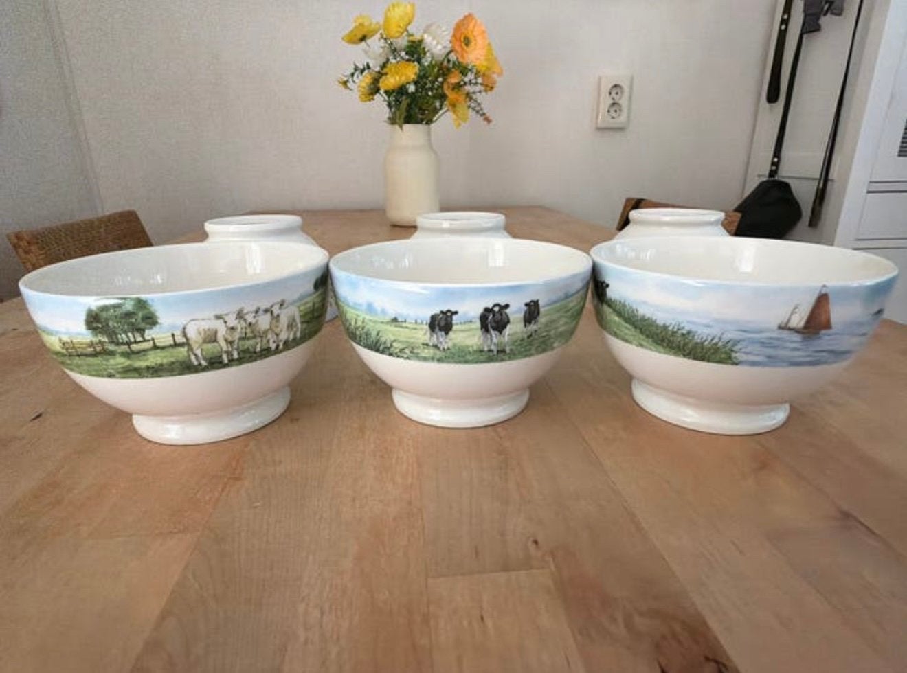 Wiebe van der Zee schaaltjes / kommen 6x nieuwstaat, Ophalen, Zo goed als nieuw, Kom(men), Overige stijlen