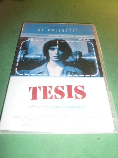 Tesis     Alejandro Amenabar  Dvd, Cd's en Dvd's, Dvd's | Filmhuis, Zo goed als nieuw, Overige gebieden, Alle leeftijden, Spaans
