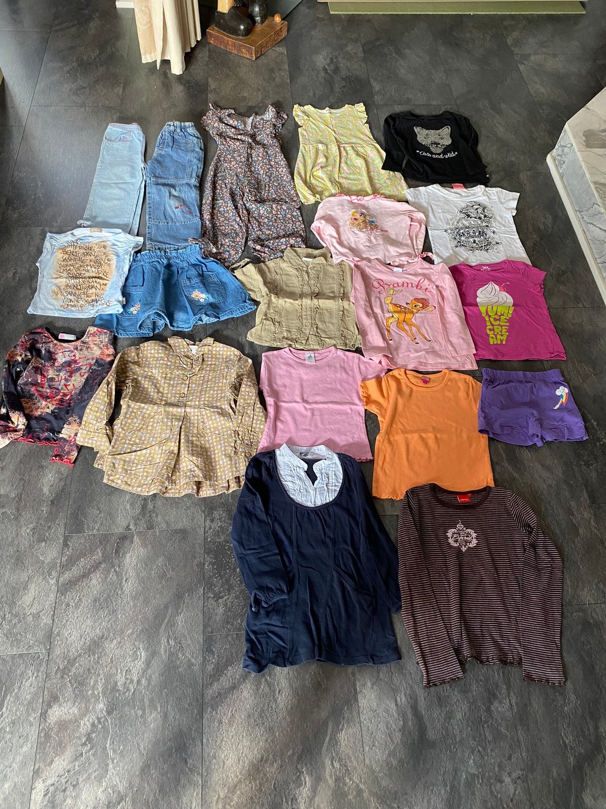 Pakketje meisjeskleding mt110/116, Ophalen of Verzenden, Gebruikt, Maat 110