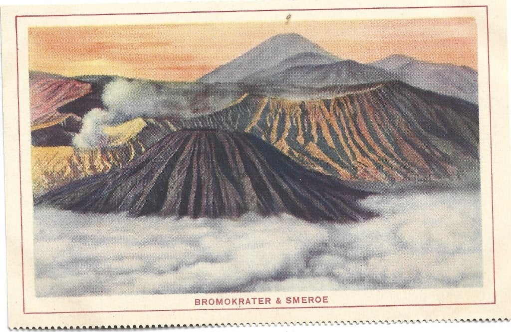 Indonesië;  Bromokrater & Smeroe, Verzenden, 1920 tot 1940, Ongelopen, Buiten Europa