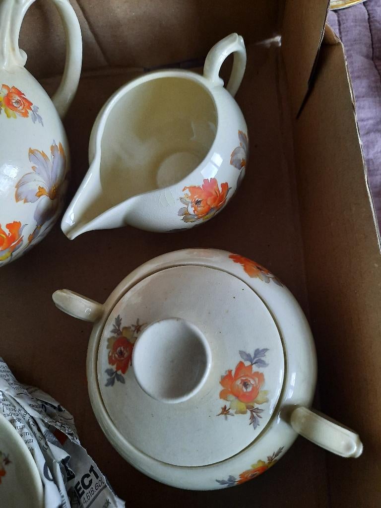 Plateel theeservies zuidholland, Antiek en Kunst, Ophalen