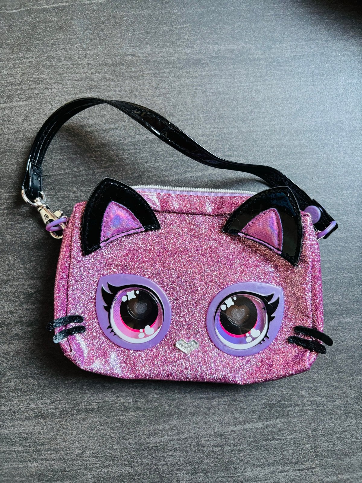 Roze glitter katten tasje - Purse Pets, Ophalen of Verzenden, Zo goed als nieuw
