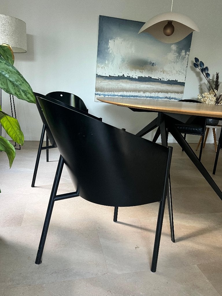 Costes Stoel Philippe Starck 6x, Ophalen, Modern design, Gebruikt, Zwart