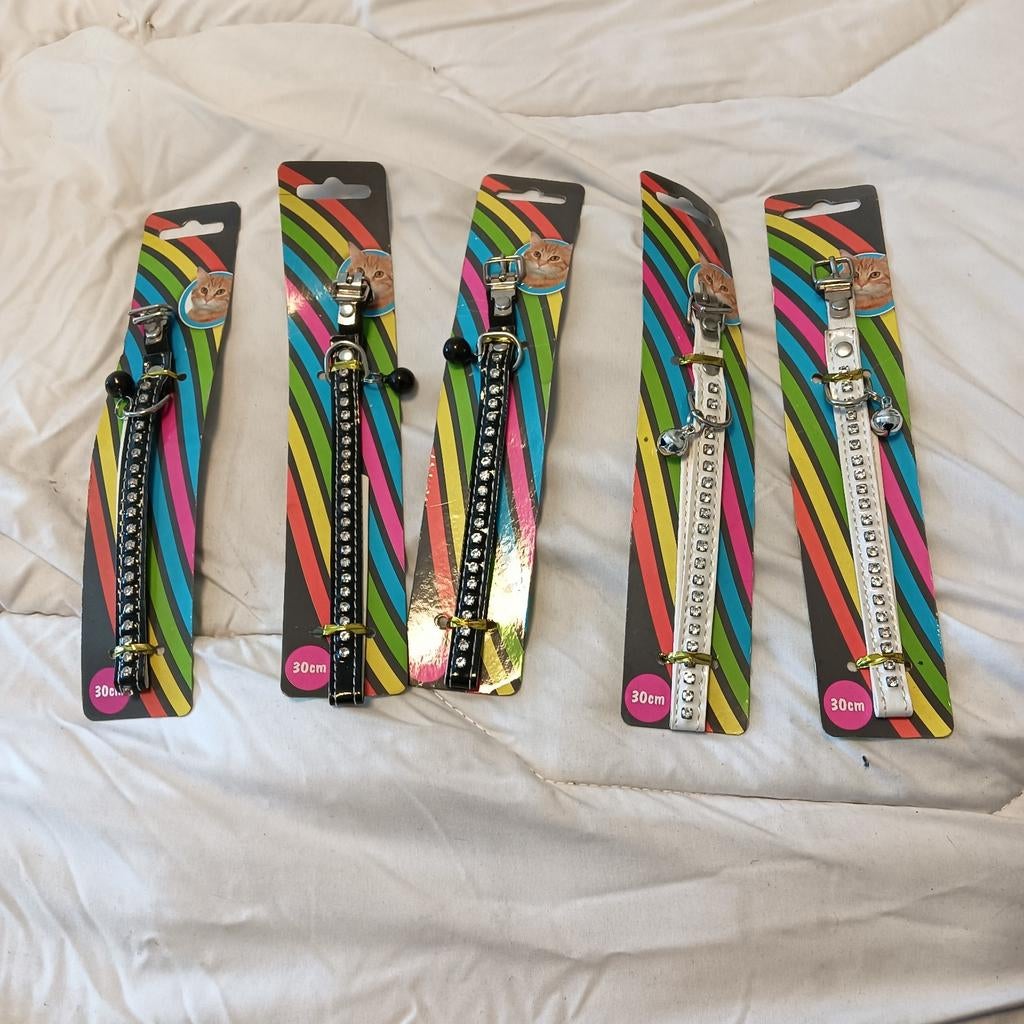 Nieuw! Katten halsbandjes met blingbling, Ophalen, Nieuw