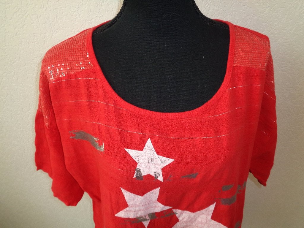 valt als maat XL oksel tot oksel 63 cm-95% katoen, Kleding | Dames, Blouses en Tunieken, Ophalen of Verzenden, Zo goed als nieuw
