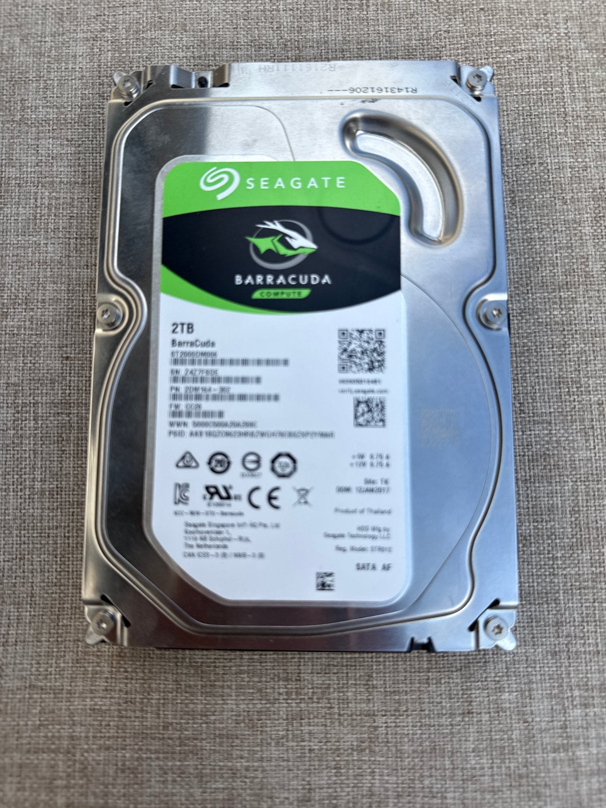 Seagate Barracuda 2TB HDD - SATA Harde Schijf, Intern, Gebruikt, Server, Ophalen of Verzenden