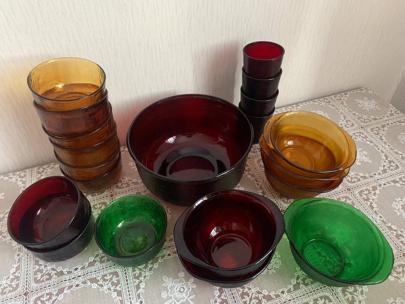 ARCOROC Sierra kom schaal glas vintage, Gebruikt, Ophalen of Verzenden, Overige stijlen, Glas
