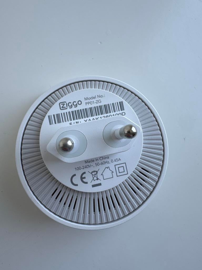 Ziggo Powerline Adapter PP01-ZG, Ophalen, Zo goed als nieuw