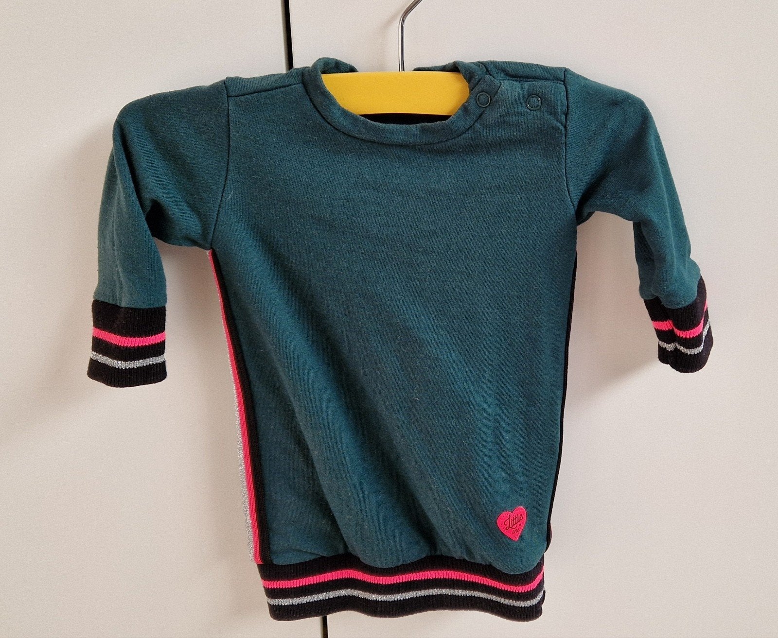 Prenatal groen jurkje maat 56, Kinderen en Baby's, Babykleding | Maat 56, Meisje, Jurkje of Rokje, Ophalen of Verzenden, Zo goed als nieuw