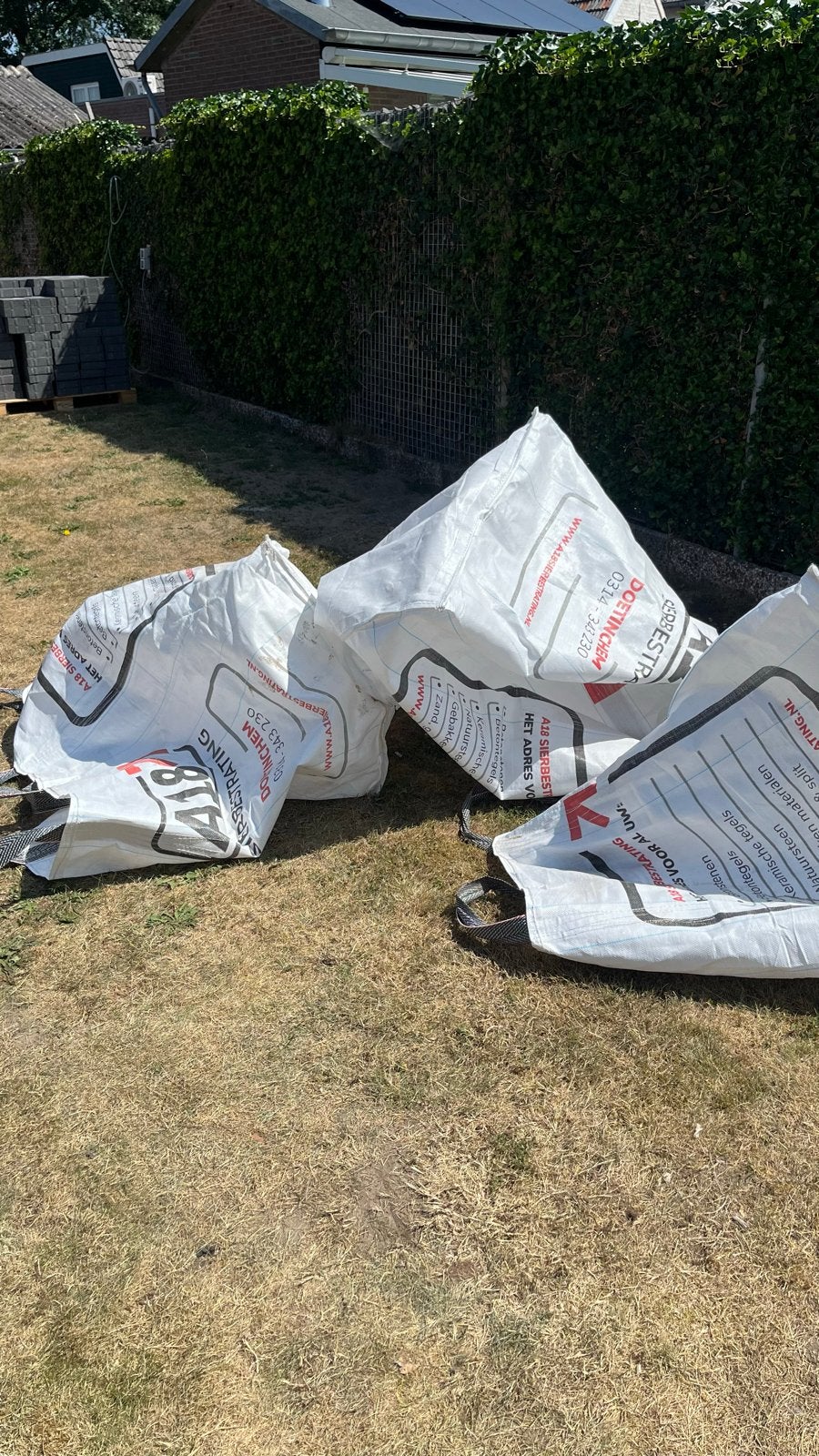 3x Bigbags - Gebruikte zakken voor diverse materialen, Doe-het-zelf en Verbouw, Overige Doe-het-zelf en Verbouw, Ophalen, Zo goed als nieuw