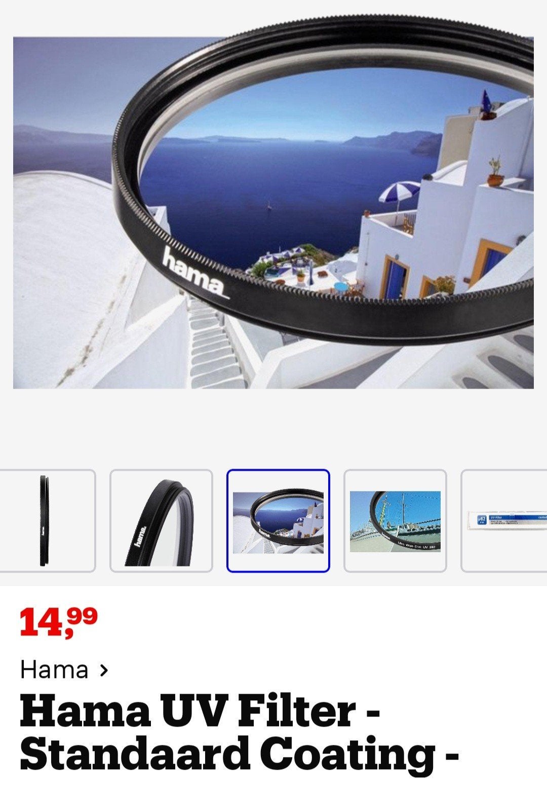 Hama UV filter 62mm, Ophalen, 60 tot 70 mm, UV-filter, Hama