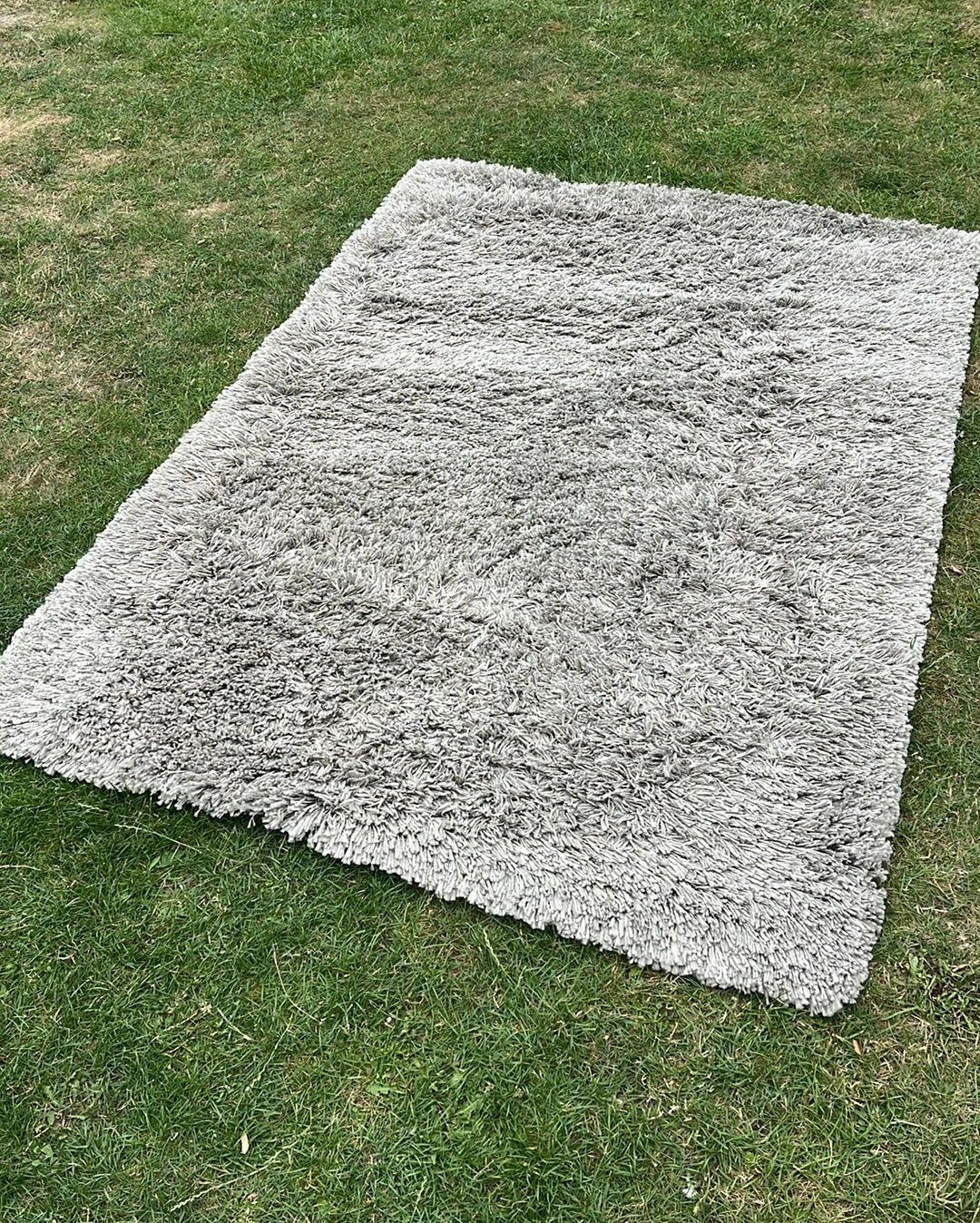 Vloerkleed hoogpolig IKEA Gåser 133x195, Huis en Inrichting, Ophalen, Beige, Zo goed als nieuw, 150 tot 200 cm