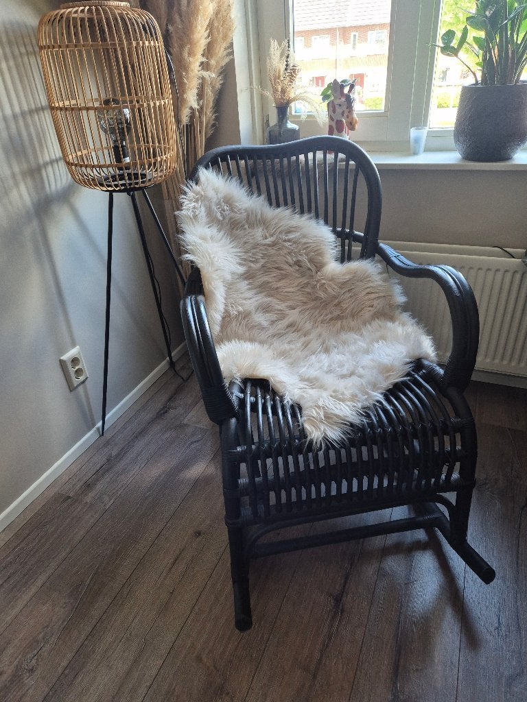 Schommelstoel, Huis en Inrichting, Stoelen, Ophalen, Zwart, Zo goed als nieuw, Eén