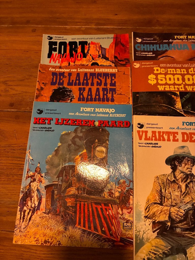 Te koop 9 stuks strips Luitenant Blueberry, Gelezen, Eén stripboek, Ophalen of Verzenden, Diversen