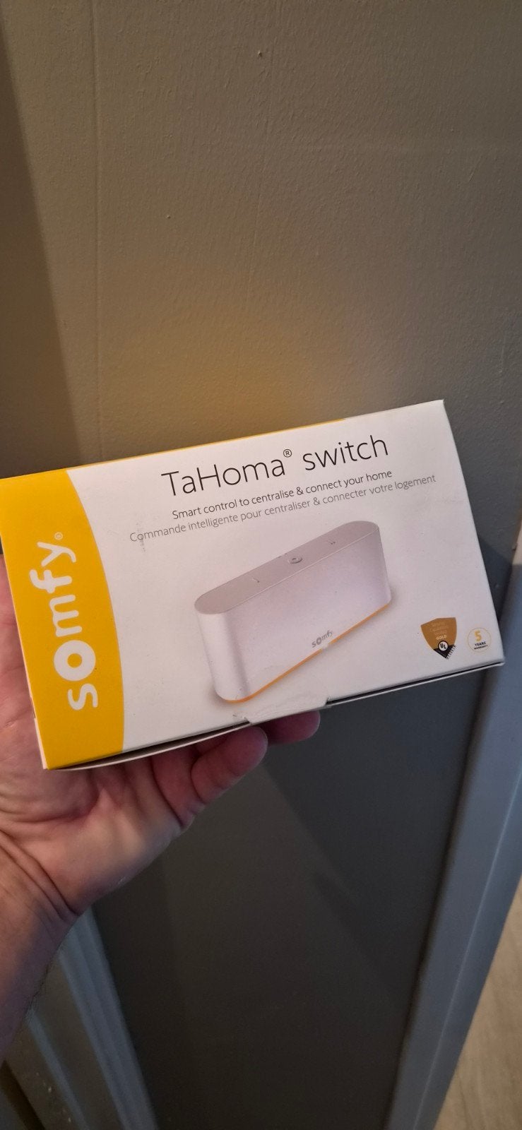 somfy tahoma switch io rts nieuw, Doe-het-zelf en Verbouw, Rolluiken, Ophalen, Minder dan 100 cm, Wit, Nieuw