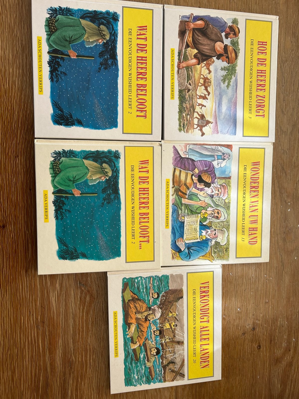 5x Die Eenvoudigen Wijsheid Leert - Ada Schouten-Verrips, Ophalen of Verzenden, Zo goed als nieuw, Fictie algemeen