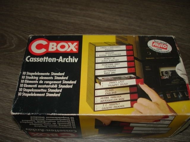 Cassetten-Archief C Box (Vinted) voor 10 cassette bandjes, Overige genres, Zo goed als nieuw, Met bewaardoos, rek of koffer, Toebehoren