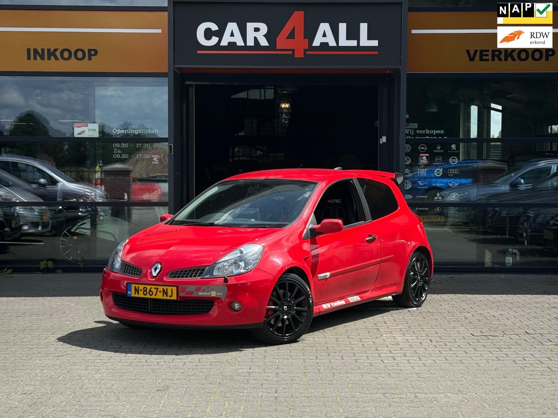 Renault Clio 2.0-16V RS F1 WORLD CHAMPIONS 358/500/CIRCUIT A, Voorwielaandrijving, 1998 cc, Stof, Gebruikt