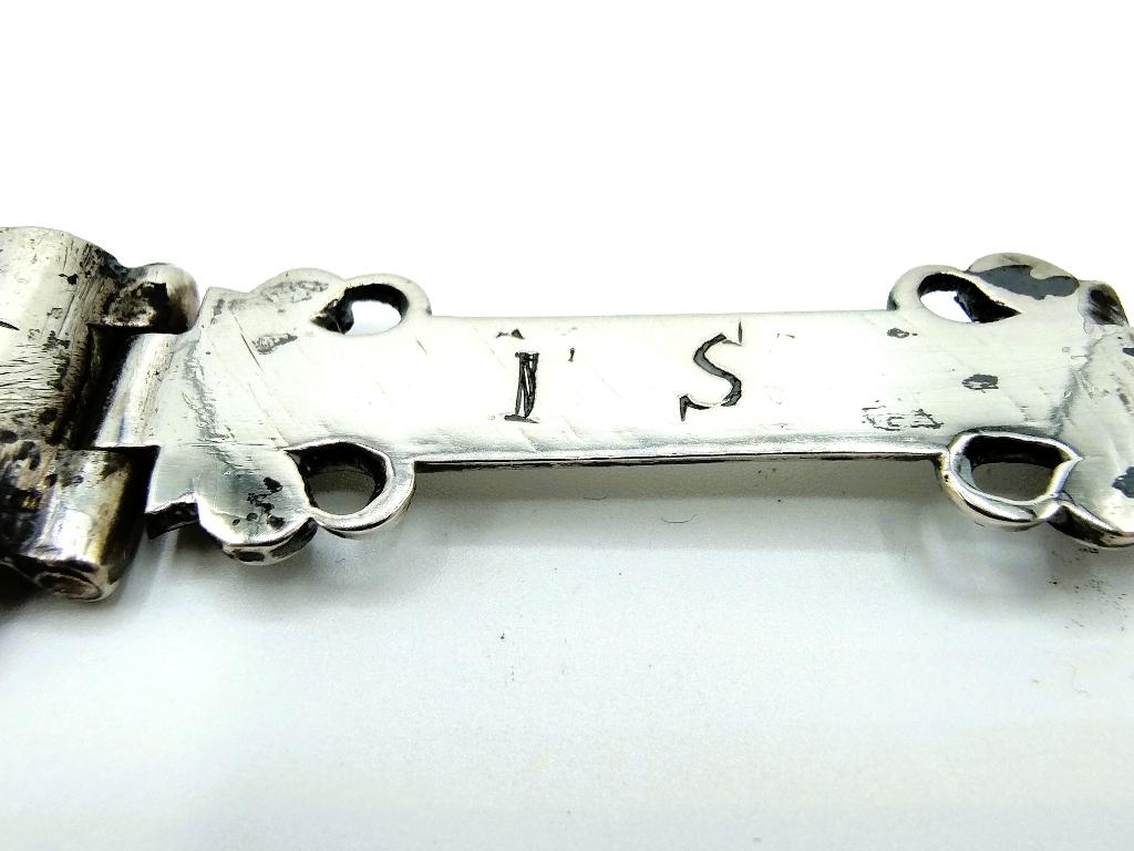 Zilveren bijbelslot, 17e eeuws, Verzenden, Zilver