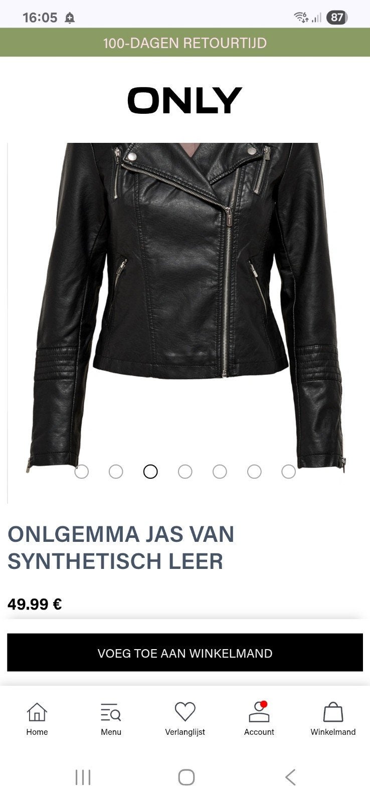 Only leren jas ONLGEMMA- Maat 36, Kleding | Dames, Only, Zwart, Ophalen of Verzenden, Zo goed als nieuw