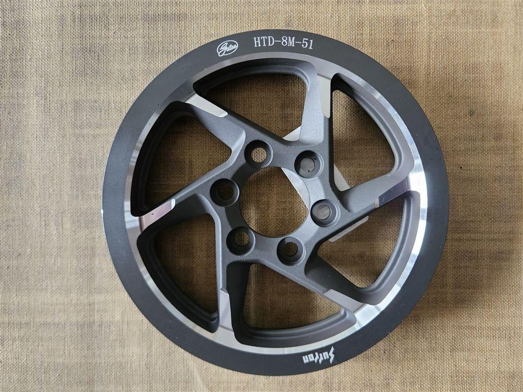 Middle shaft pulley HTD-8M-51 primary drive pulley LBX / SEG, Ophalen of Verzenden, Nieuw, Motor, Aluminium