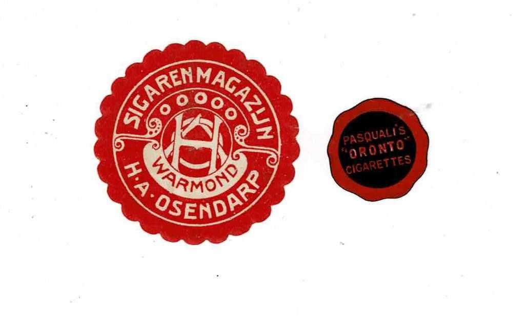 Oude sluitzegels van "SIGARETTEN", Verzenden, Zo goed als nieuw, Overige typen