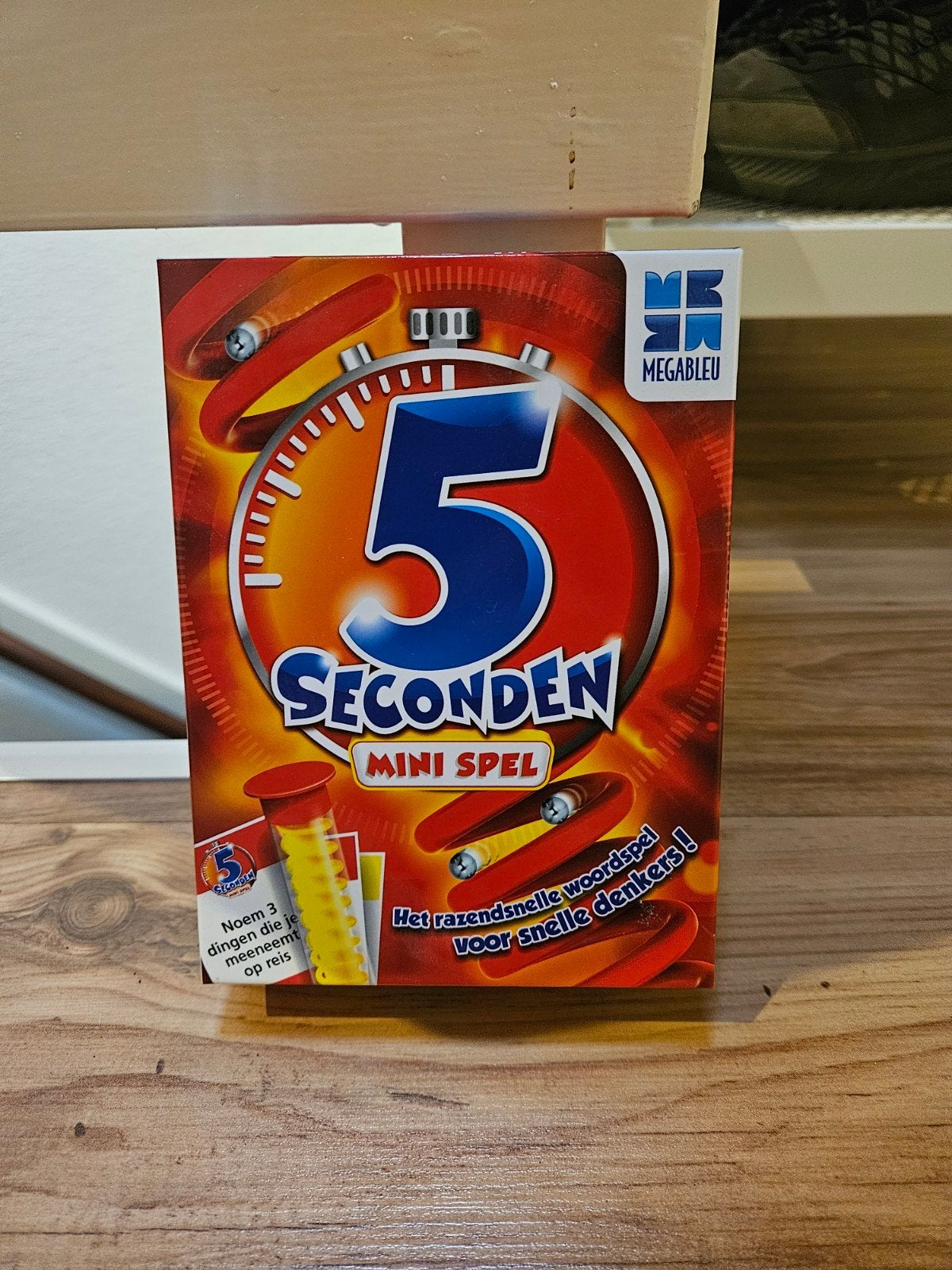 5 Seconden Mini Spel - Het razendsnelle woordspel!, Een of twee spelers, Ophalen of Verzenden, Zo goed als nieuw, Megableu
