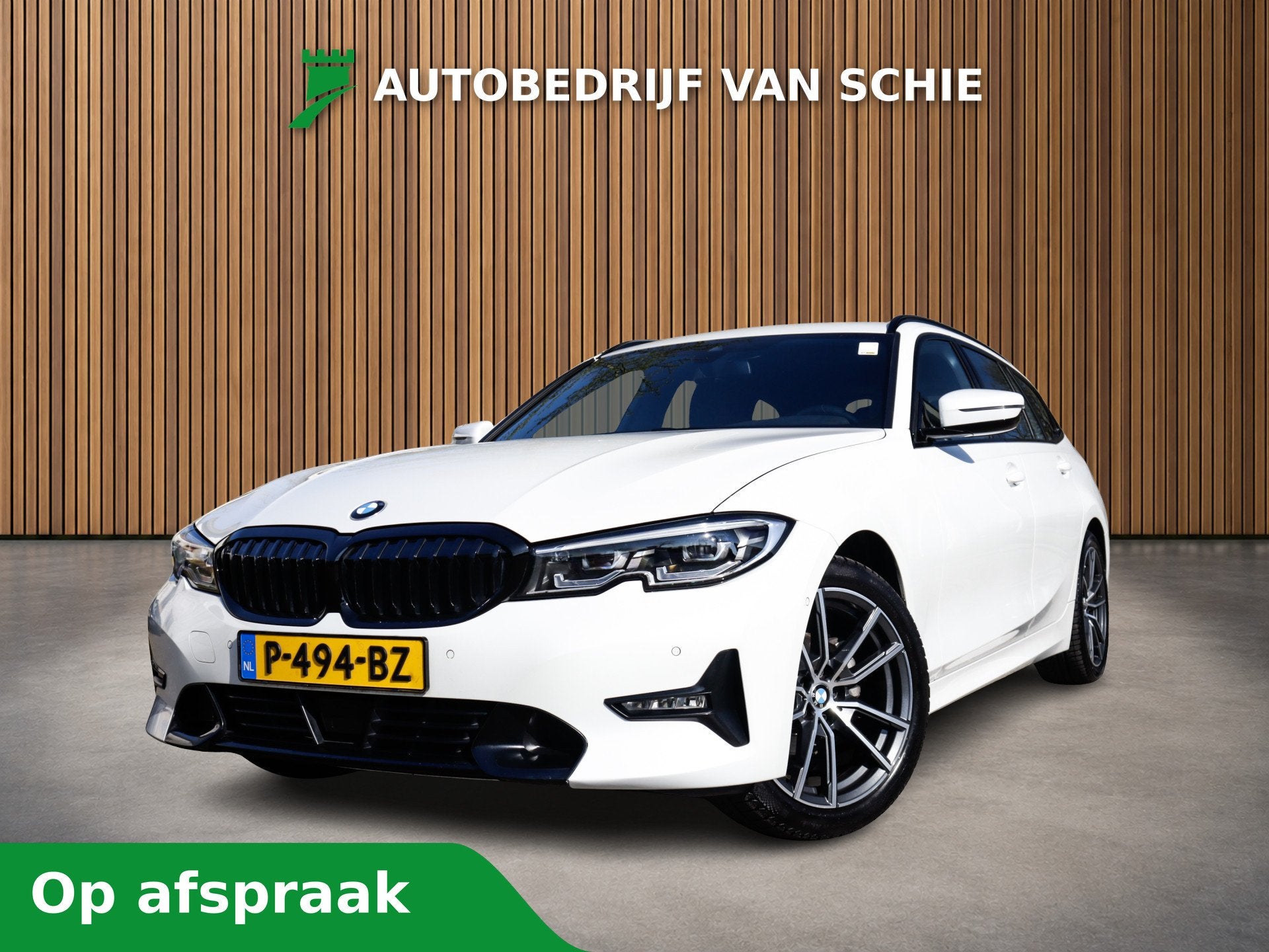 BMW 3 Serie Touring M-Sport 2e eig. & Keurig-Onderh BOVAG Ga, Auto's, BMW, Automaat, Achterwielaandrijving, Gebruikt, Wit