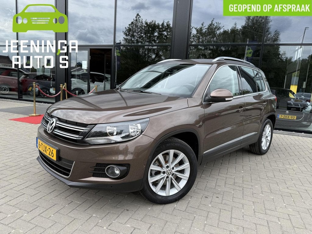 Volkswagen Tiguan 1.4 TSI Sport&Style|Navi|Airco|Trekhaak|Ca, Auto's, Volkswagen, Euro 5, Stof, Zwart, 4 cilinders