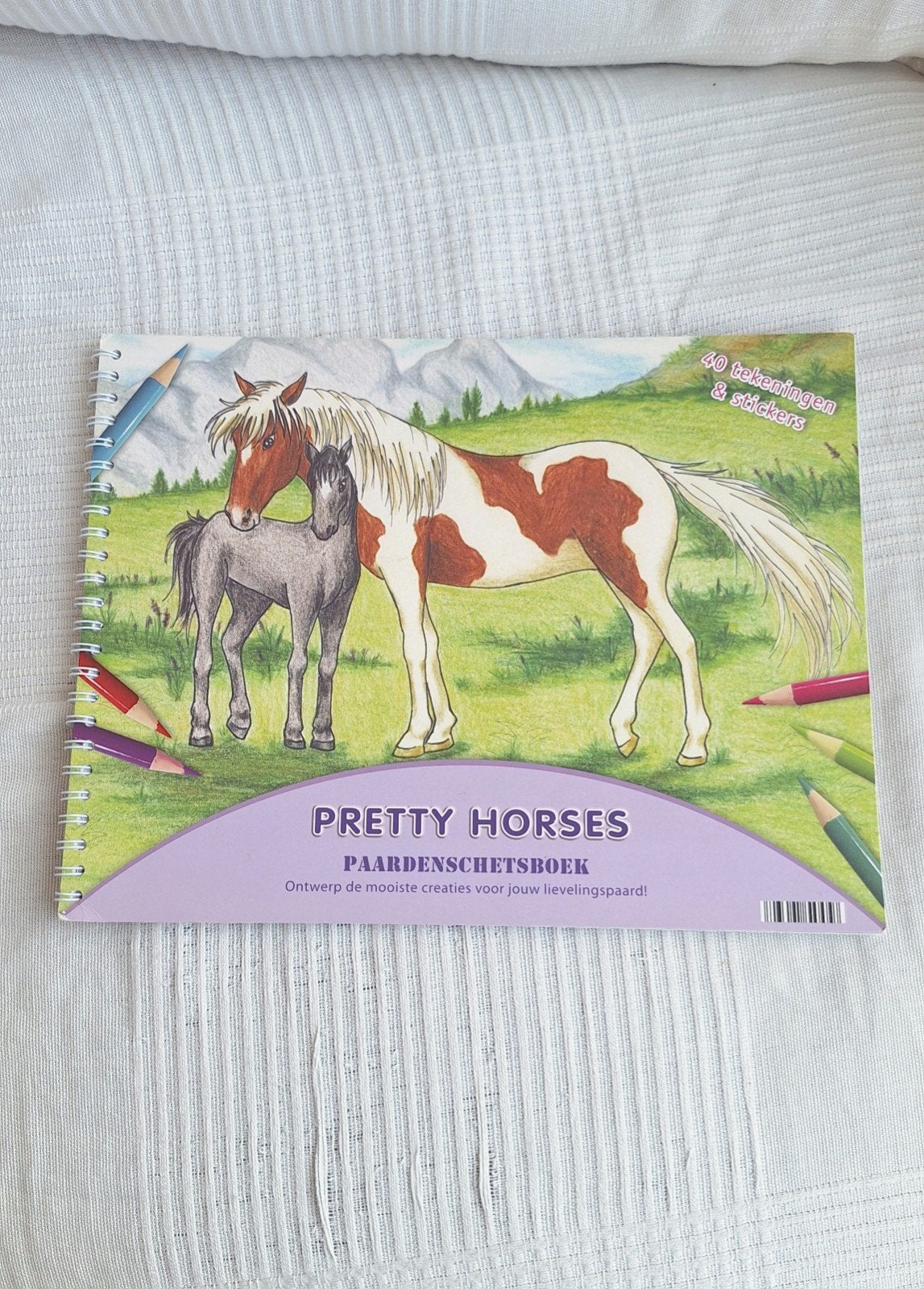 Paarden kleurboek/schetsboek, Ophalen of Verzenden, Zo goed als nieuw
